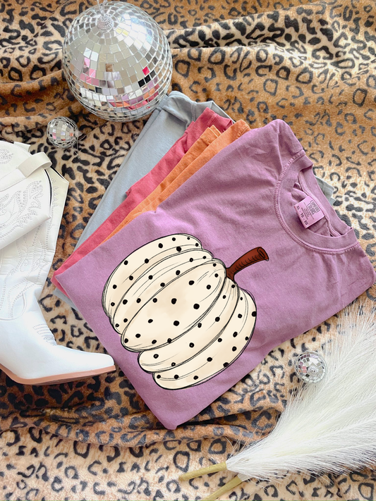 Spotted Pumpkin Berry Tee