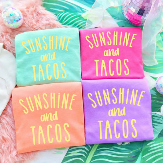 Yellow Sunshine & Tacos Tee Option