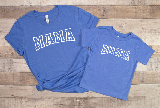 Mama & Bubba Heather Blue