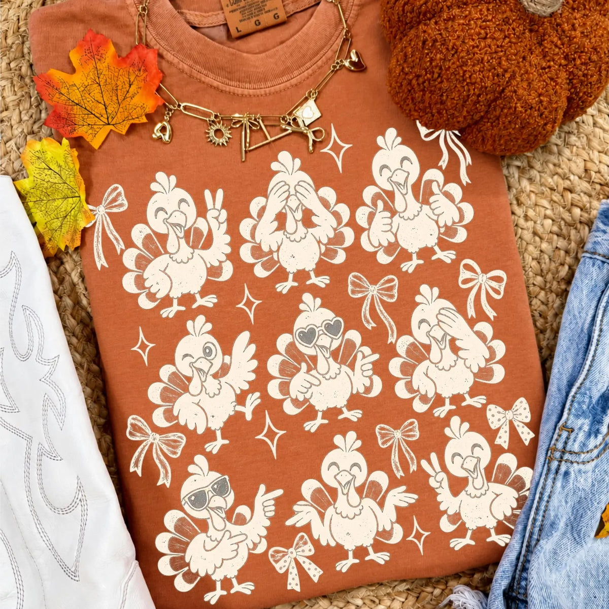 Funny Retro Thanksgiving Turkey Yam Tee