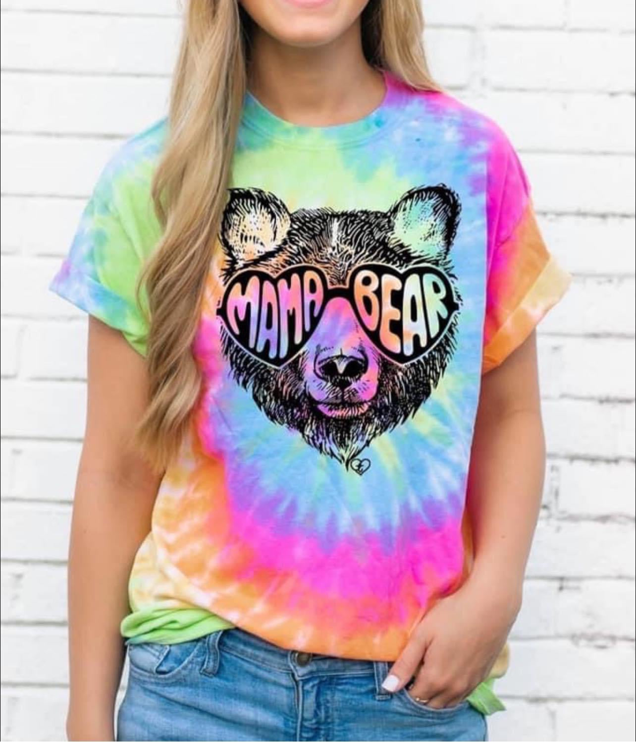 Mama Bear Tie Dye Tee