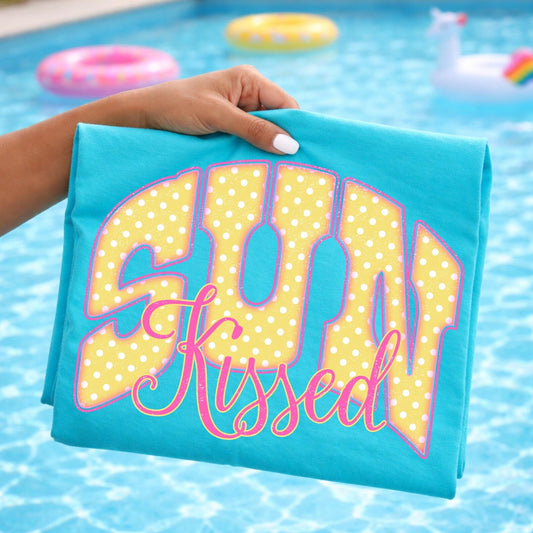 Polka Dot Sunkissed Lagoon Tee