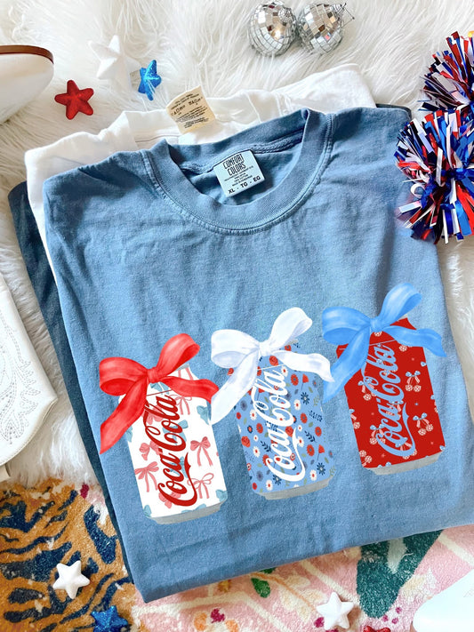 4th Of July Soda Blue Jean Tee