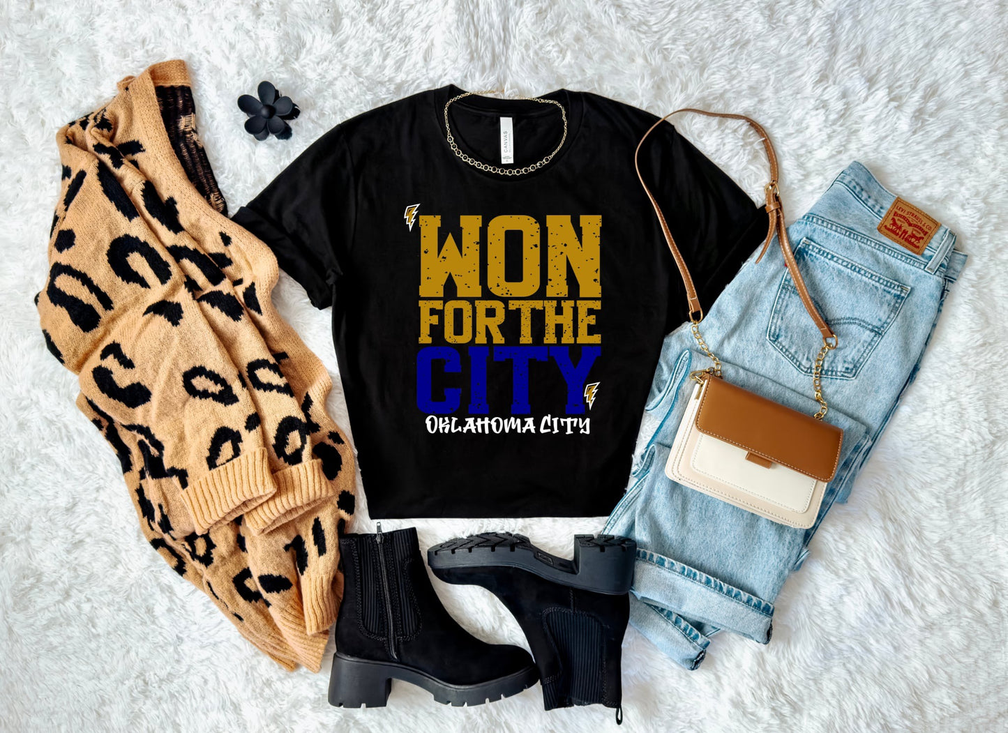 Won For The City Black Tee