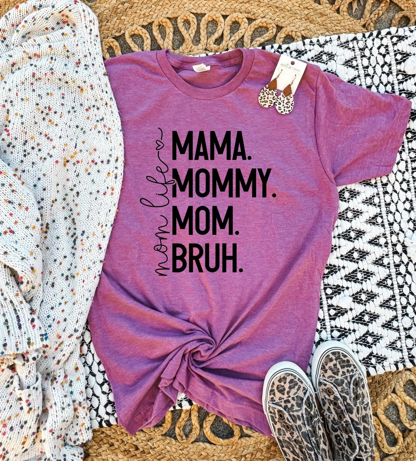 Mama List Heather Cassis Tee