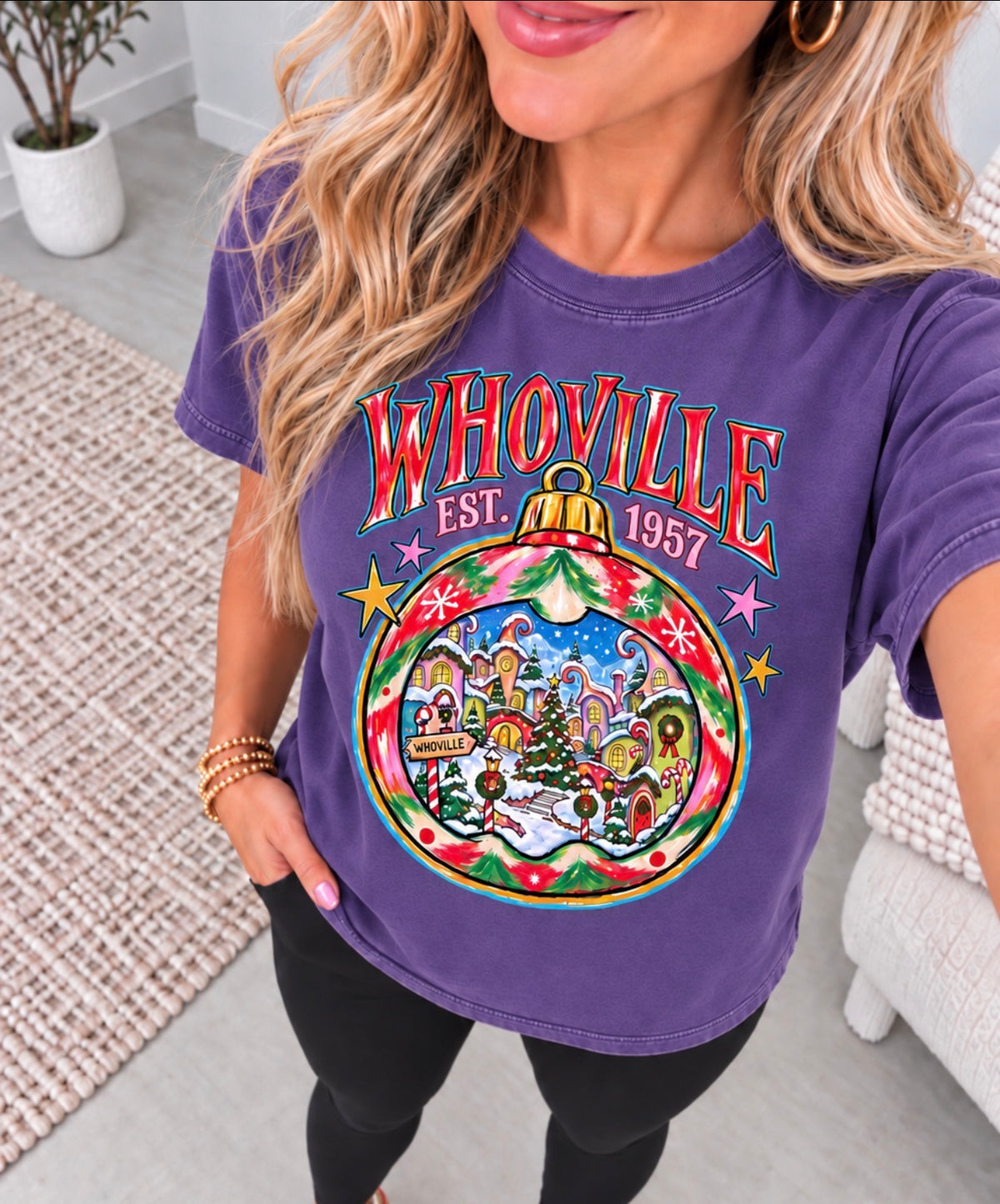 **DEAL OF THE DAY** Ville Snowglobe Grape Tee