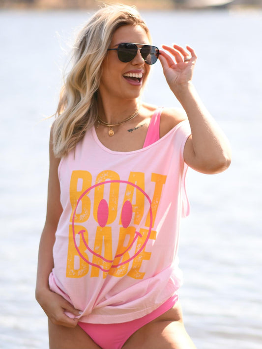 Boat Babe Smiley Light Pink Option