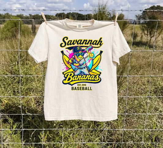 Retro Baseball Ivory Tee