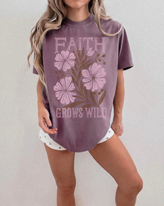 Color Faith Grows Wild Berry Tee