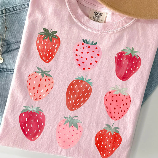 **DEAL PRICE** Strawberry Collage Blossom Tee