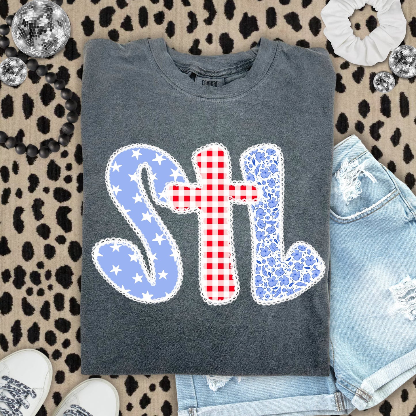 STL Stars & Plaid Pepper Tee