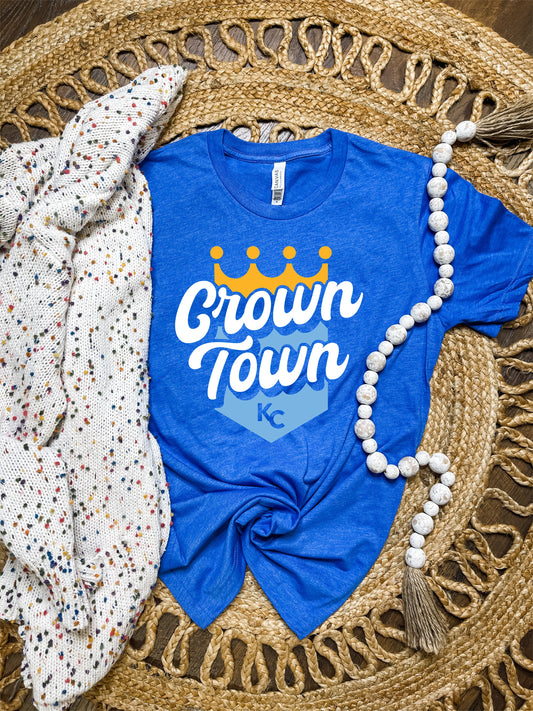 Crown Town KC Heather Royal Tee