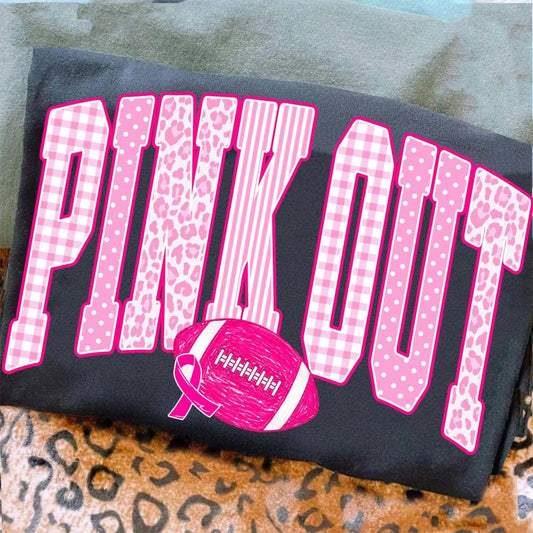 Pink Pattern Pink Out Black Tee