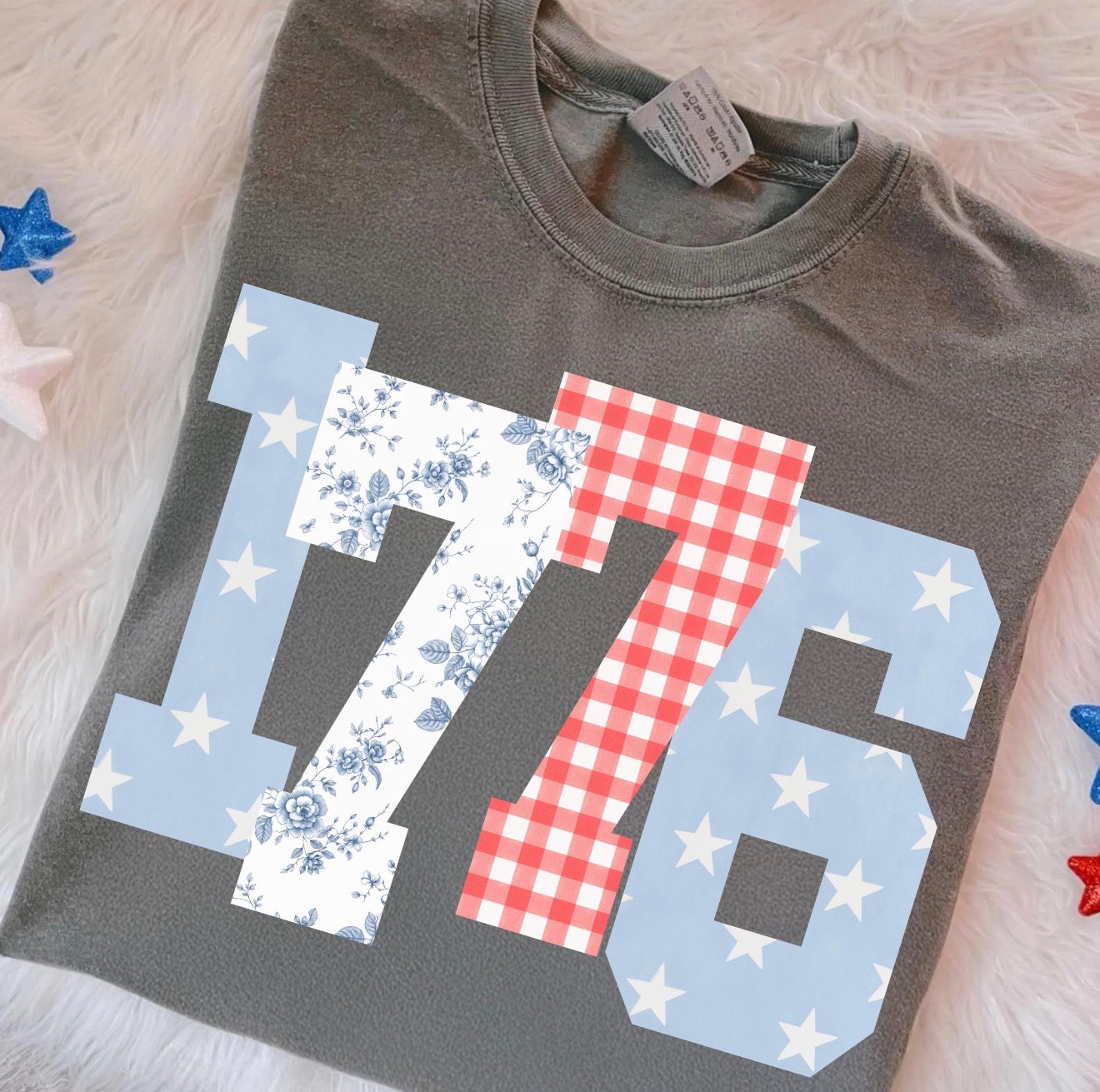 1776 Pattern Pepper Tee