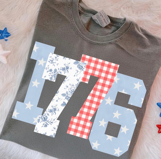1776 Pattern Pepper Tee