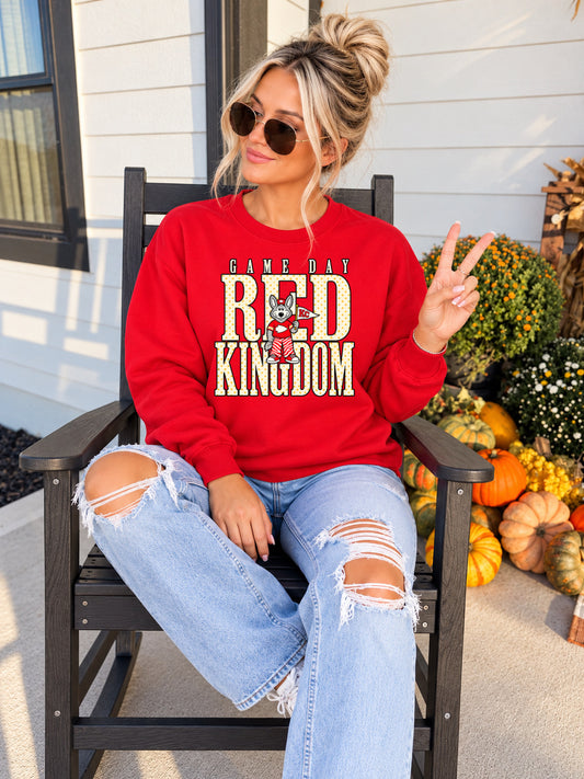 **HALFTIME DEAL** Multi Star Game Day Red Kingdom Red Sweatshirt
