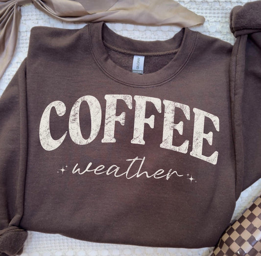 Grunge Neutral Coffee Weather Chocolate Sweatshirt