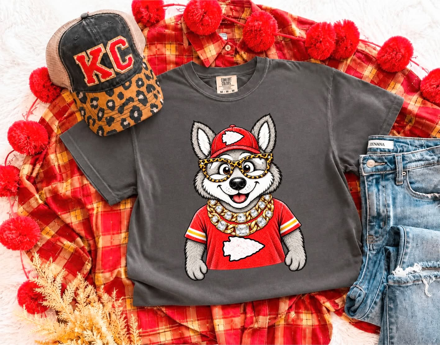 **DEAL OF THE DAY* Glam Wolf Pepper Tee