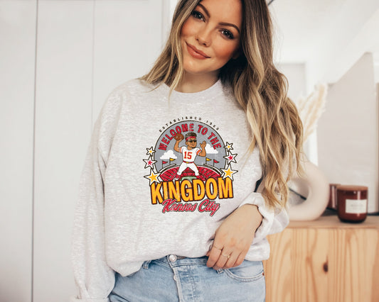 **HALFTIME DEAL** Red & Gold Mahomes Stadium Ash Sweatshirt