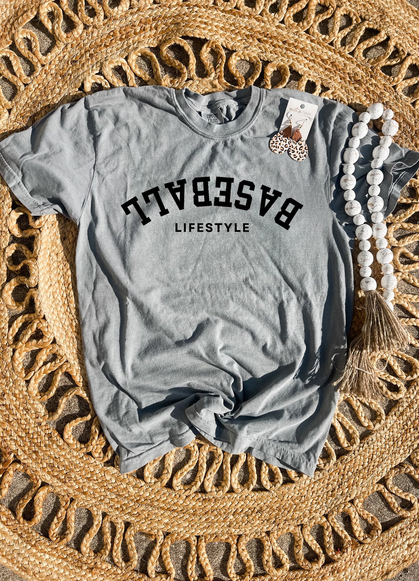 Baseball Lifestyle Grey Tee