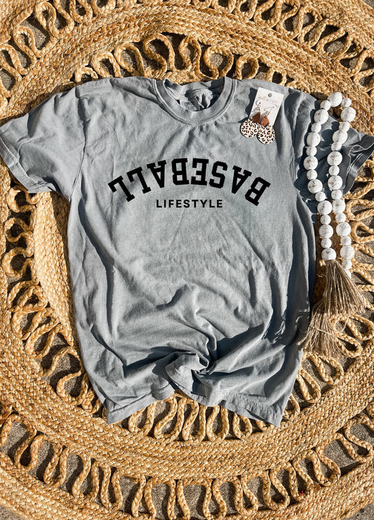 Baseball Lifestyle Grey Tee
