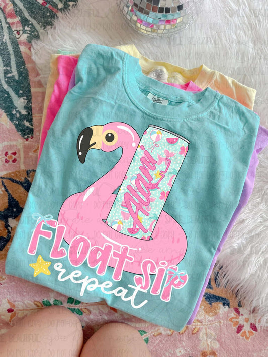 **DEAL OF THE DAY** Float Sip & Repeat Chalky Mint Tee
