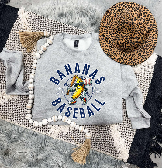 Circle Bananas Sports Grey Sweatshirt