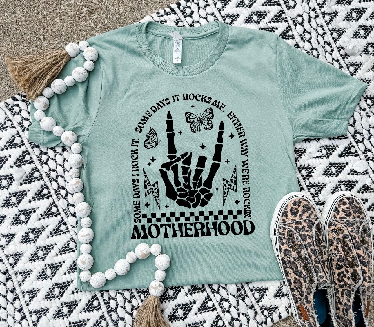Rocking Motherhood Sage Tee