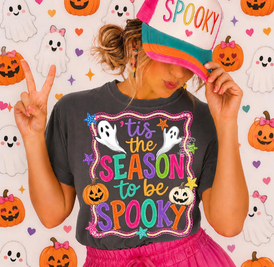 **DEAL PRICE** Ghost Tis The Season To Be Spooky Pepper Tee