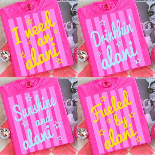 **DEAL OF THE DAY** Daily Drink Neon Pink Tee