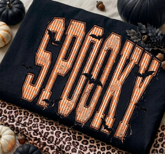 **DEAL OF THE DAY** Striped Spooky Black Tee
