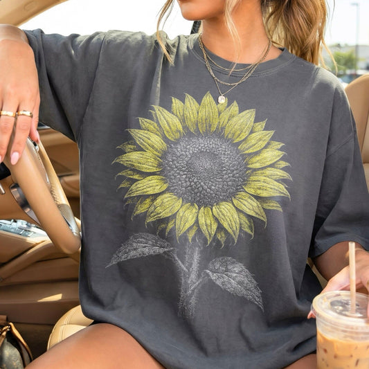 Halftone Sunflower Pepper Tee