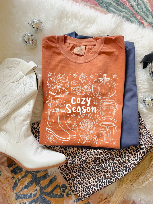 White Fall Cozy Season Yam Tee