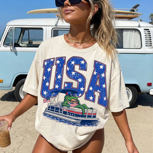 USA Gator Ivory Tee