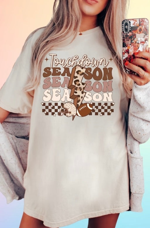 Touchdown Season Repeat Ivory Tee