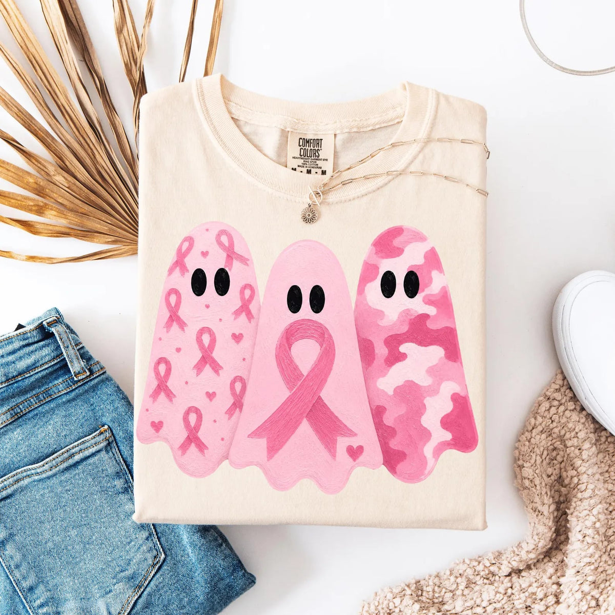 Triple Camo Pink Ghost Ivory Tee