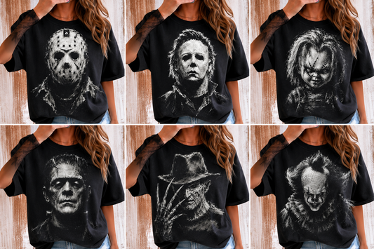 **DEAL OF THE DAY** Halloween Characters Black Tee