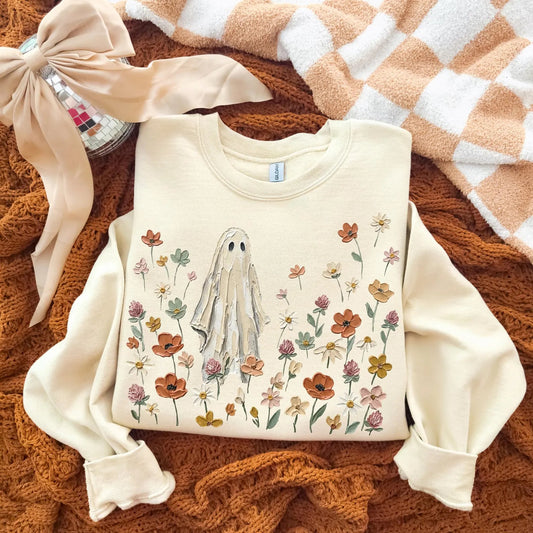 Wildflowers Ghost Sand Sweatshirt