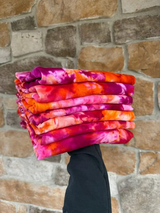 **PREORDER** Spring Tie Dye Short Sleeve/Long Sleeve Option