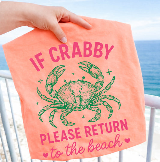 If Crabby Neon Cantaloupe Tee