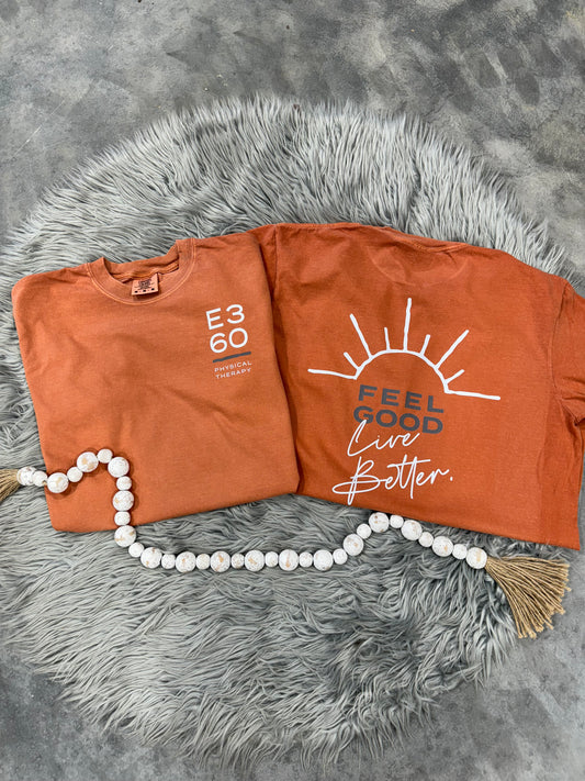 FRONT + BACK Feel Good Live Better Yam Tee