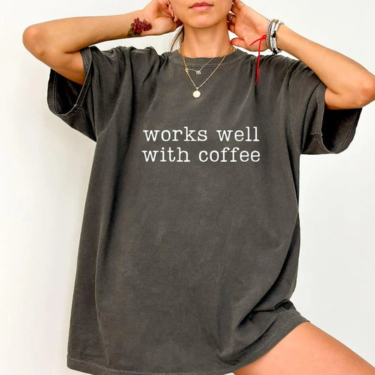 Works Well With Coffee Pepper Tee