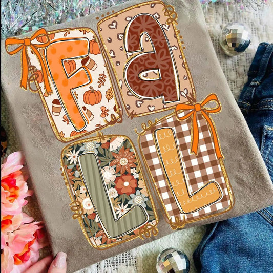 Fall Coquette Espresso Tee