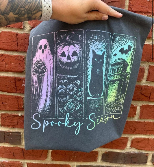 **DEAL OF THE DAY** 4 Square Spooky Season Pepper Tee
