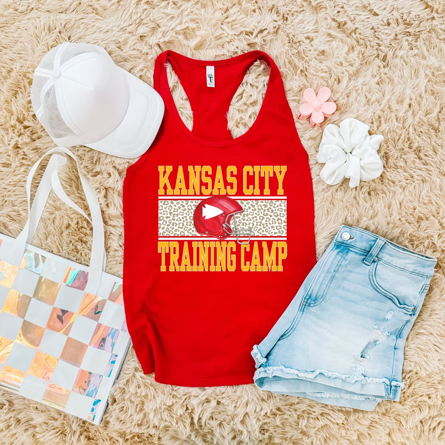 Kansas City Leopard Training Camp Red Tank Top