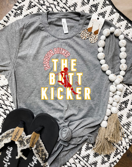 The Butt Kicker Charcoal Tee