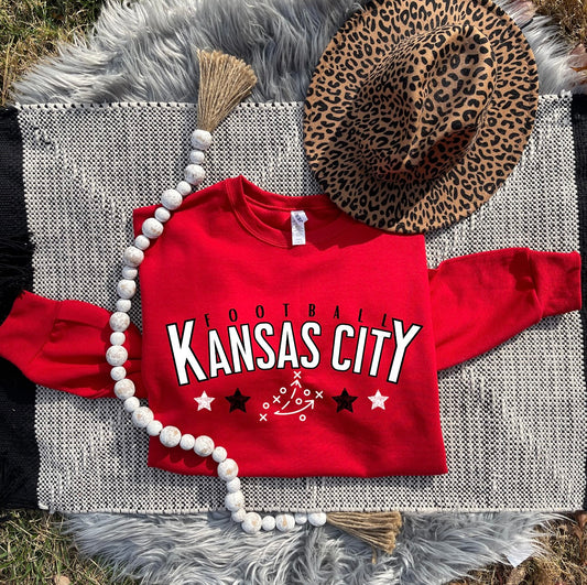 Football Kansas City Play Red Sweatshirt