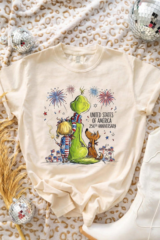 United States Of America 250th Anniversary Ivory Tee