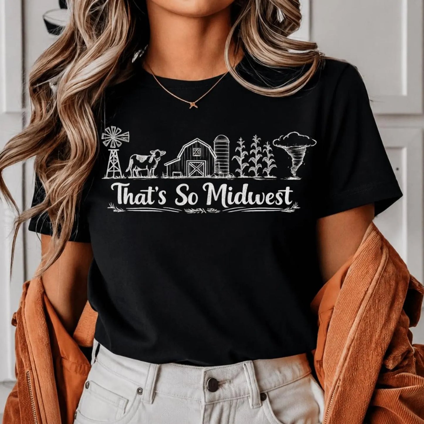 That’s So Midwest Black Tee
