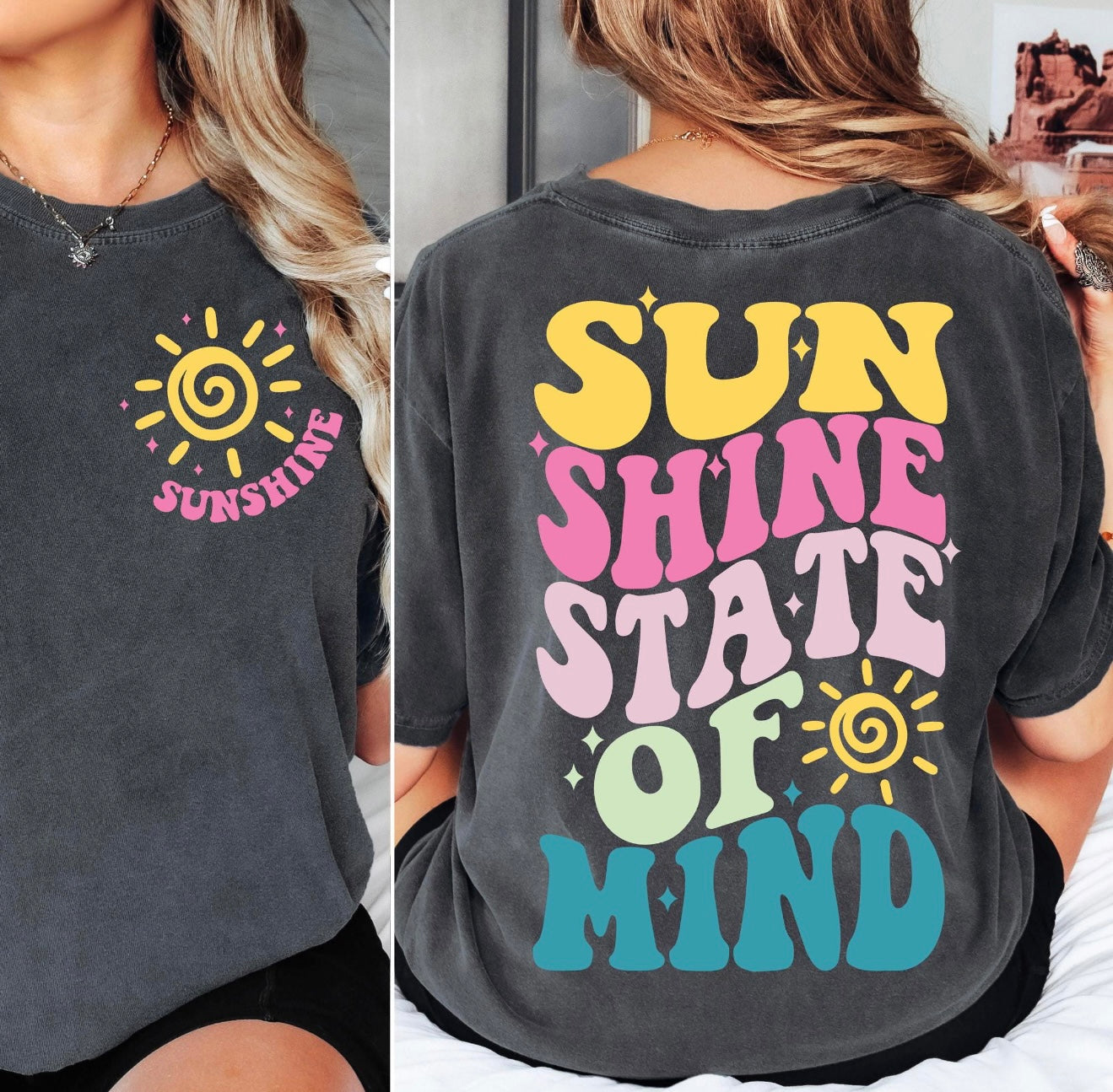 FRONT + BACK Sunshine State Of Mind Pepper Tee